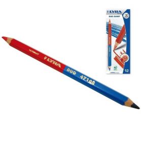 Lyra Duo-potlood blauw/rood 12 stuks