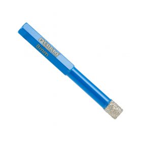 Qerato Tegelboor 8mm Droog - HEX