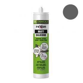 Rexon Matt Siliconenkit mat donkergrijs 290 ml