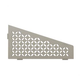 Schlüter Shelf-E-S3 Planchet 15,4x29,5 cm floral aluminium structuur-gecoat steengrijs